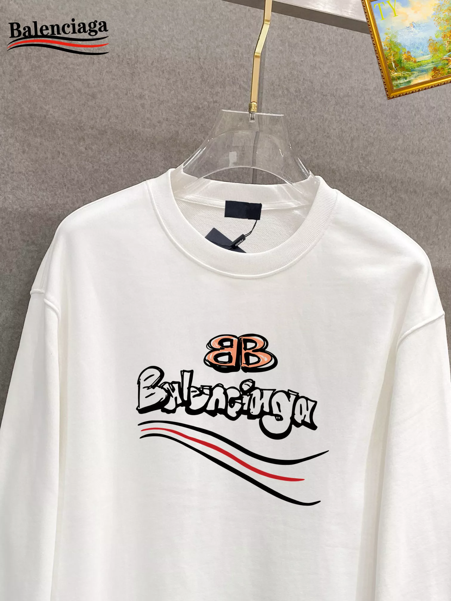 Balenciaga Hoodies Long Sleeved For Men GoodFit 4215