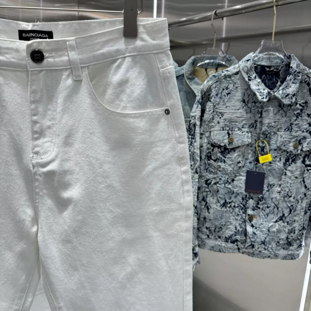 Balenciaga Jeans For Unisex Trendy 5989