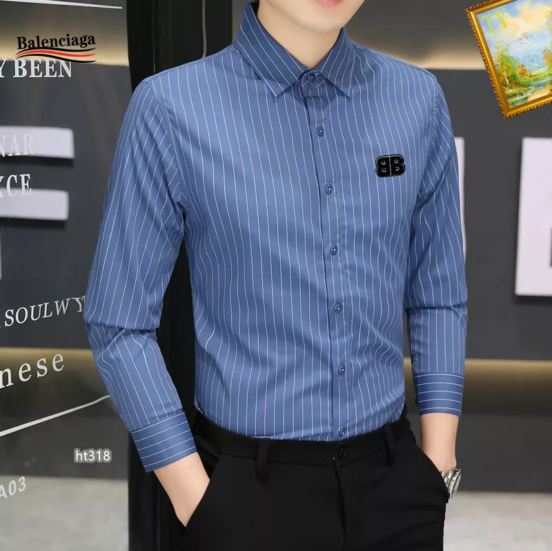 Balenciaga Shirts Long Sleeved For Men Compact 1254