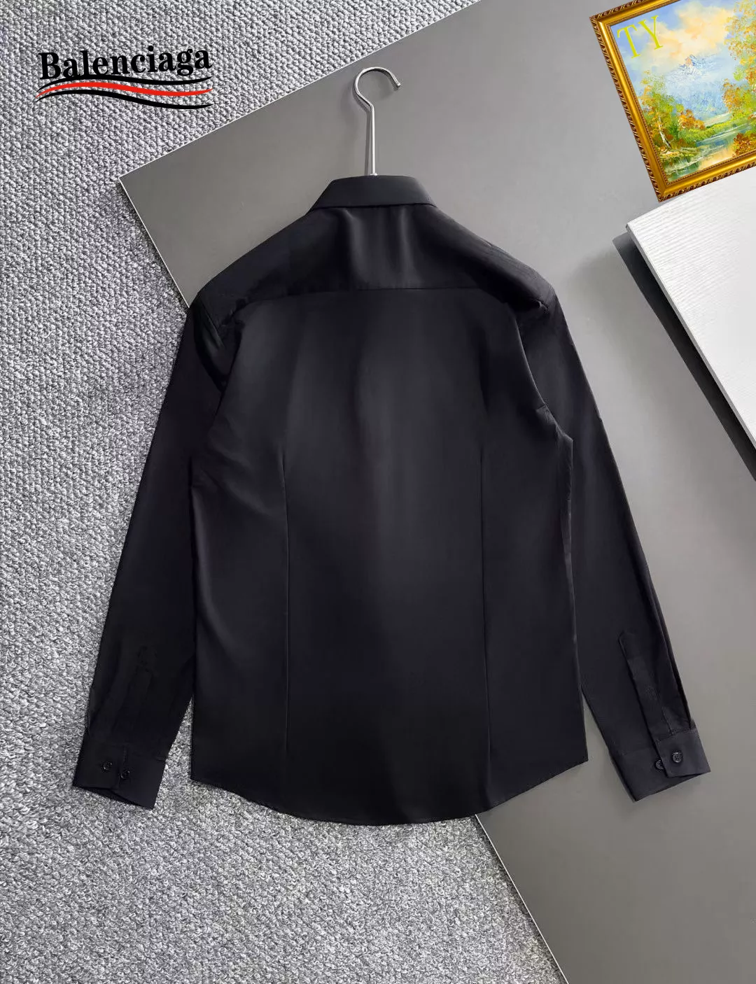 Balenciaga Shirts Long Sleeved For Unisex Minimalist 7378