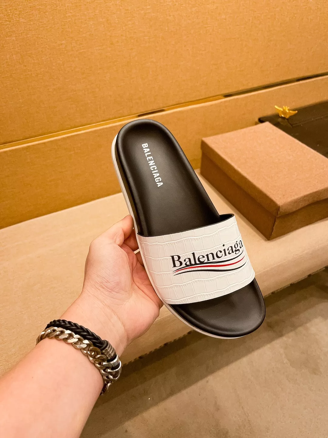 Balenciaga Slippers For Men Sophisticated 5222