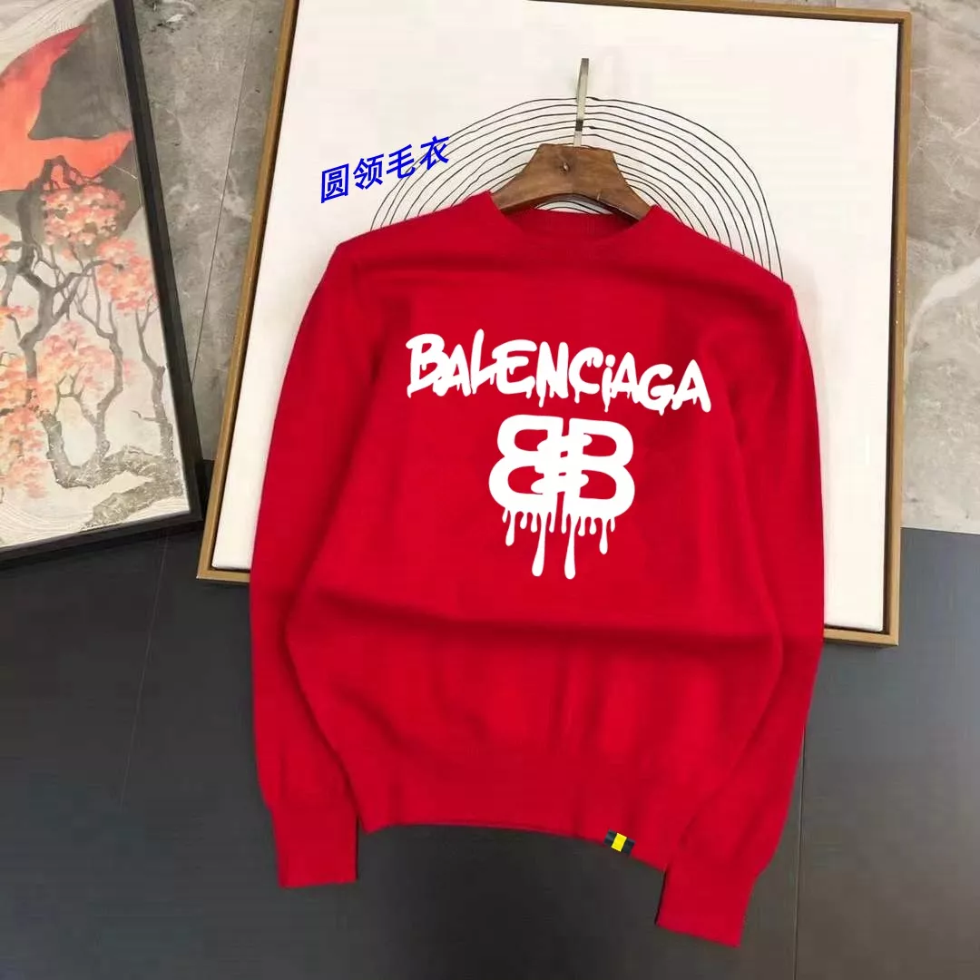 Balenciaga Sweaters Long Sleeved For Men Fashionable 1657