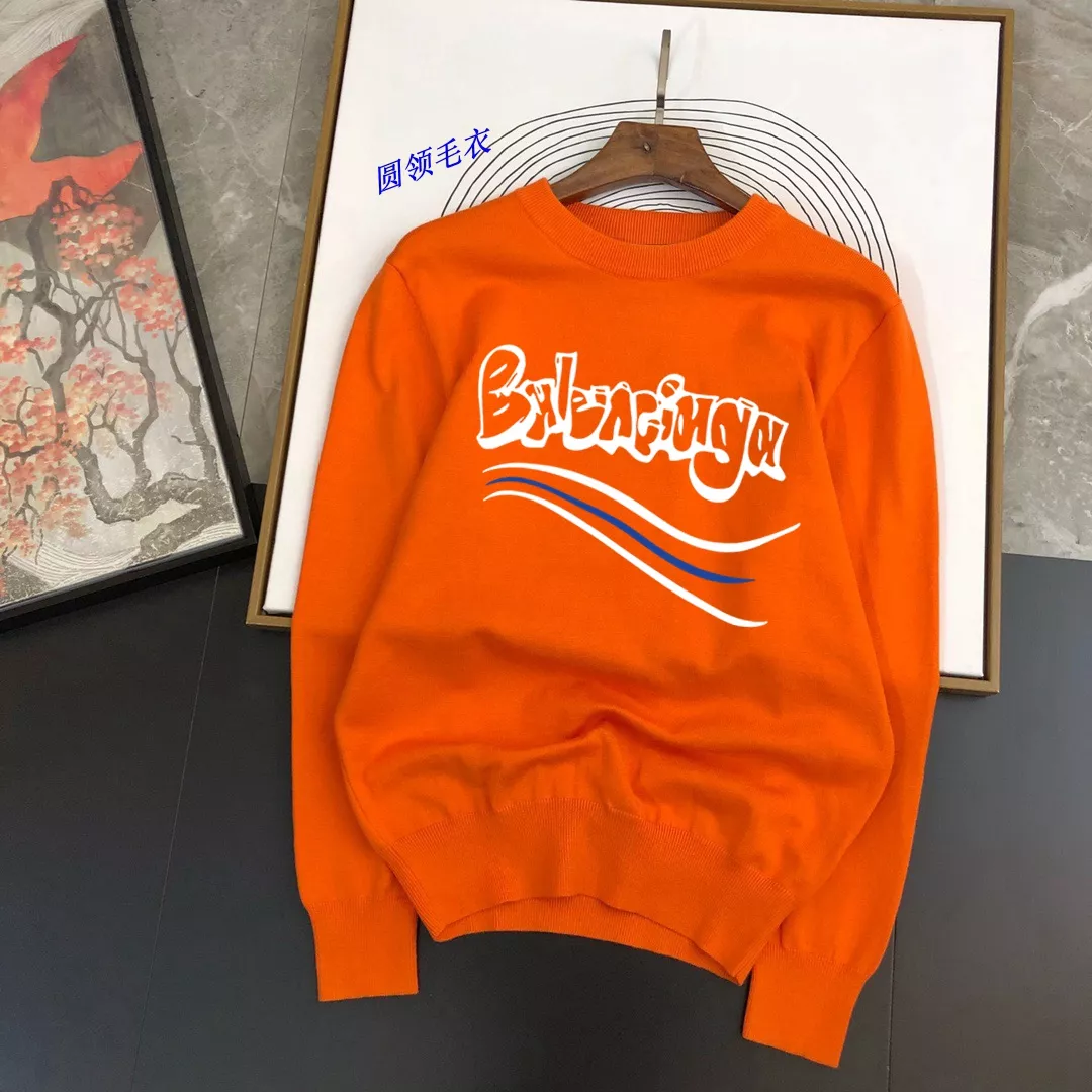 Balenciaga Sweaters Long Sleeved For Men Minimalist 6262