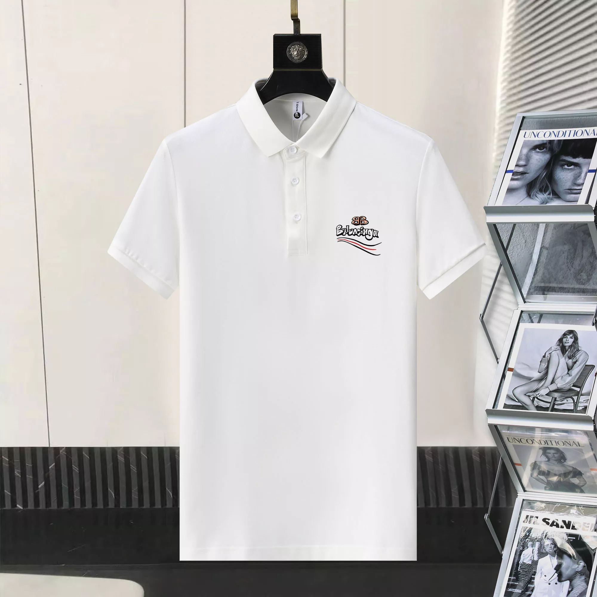 Balenciaga T-Shirts Short Sleeved For Men Bright 1786