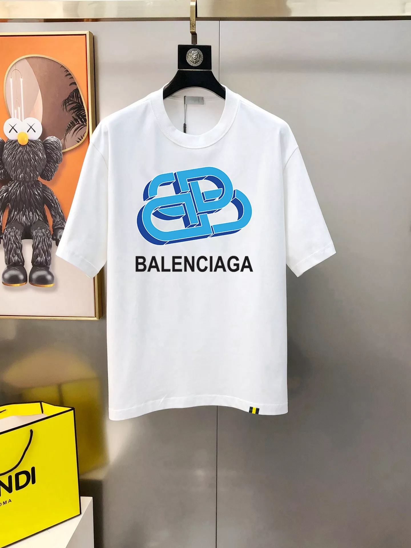 Balenciaga T-Shirts Short Sleeved For Men Modern 4676