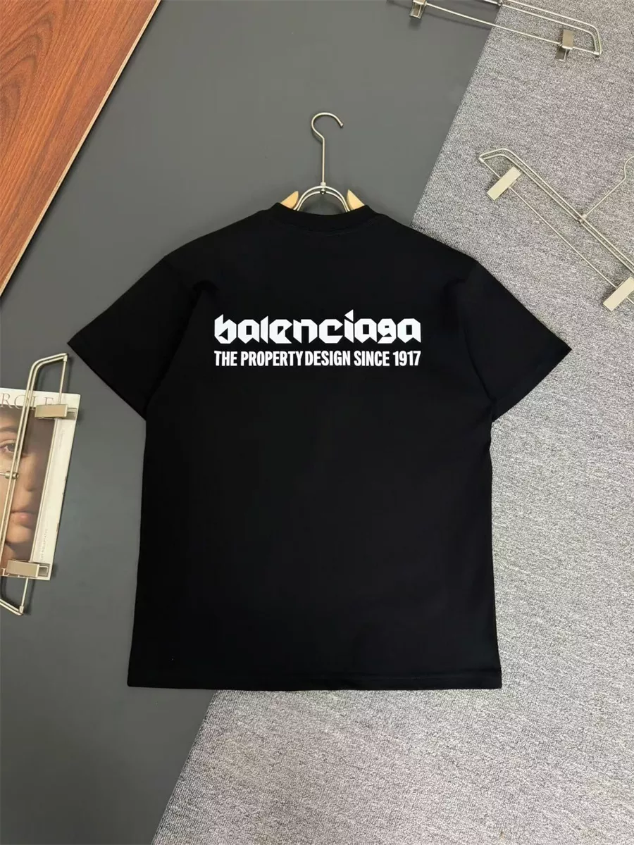 Balenciaga T-Shirts Short Sleeved For Unisex Affordable 2410