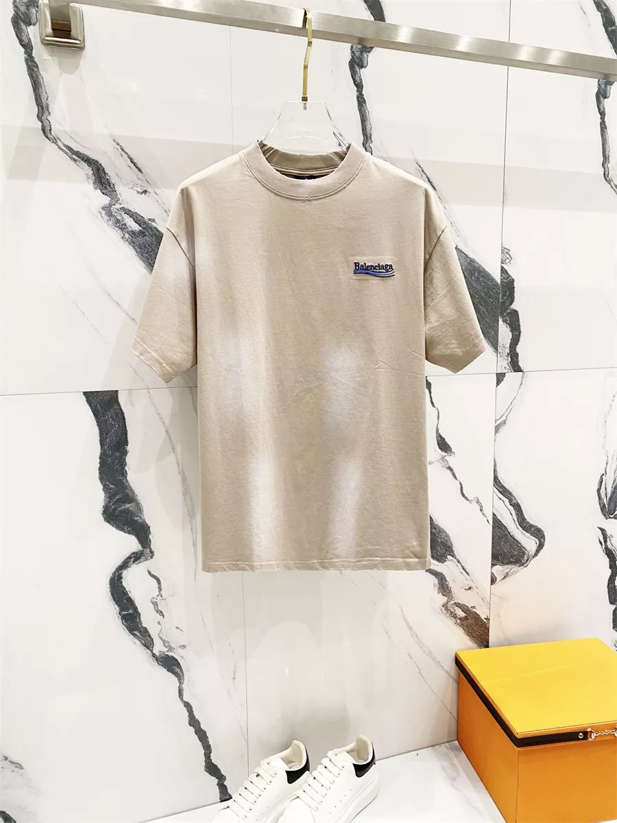 Balenciaga T-Shirts Short Sleeved For Unisex Affordable 9661