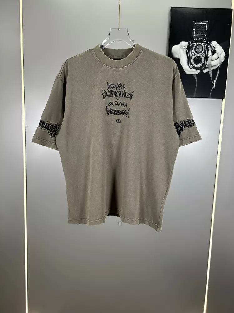 Balenciaga T-Shirts Short Sleeved For Unisex Breathable 4133