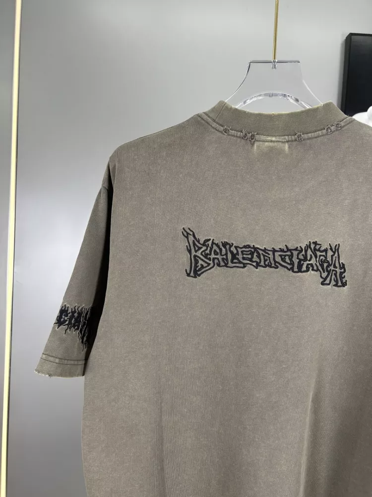 Balenciaga T-Shirts Short Sleeved For Unisex Breathable 4133