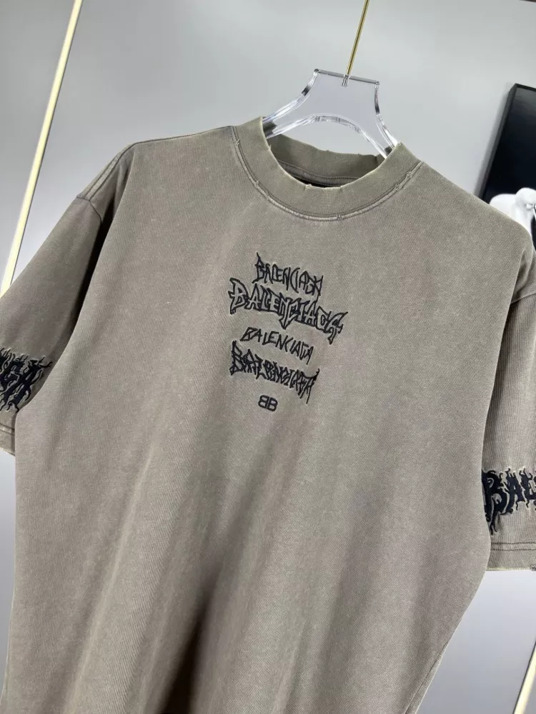 Balenciaga T-Shirts Short Sleeved For Unisex Breathable 4133