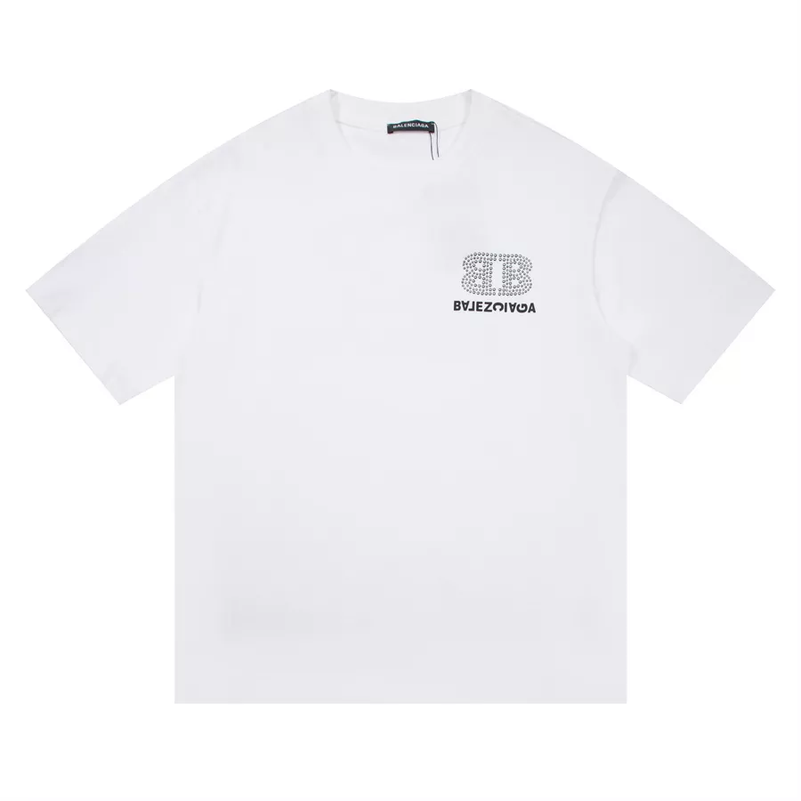 Balenciaga T-Shirts Short Sleeved For Unisex Bright 4611