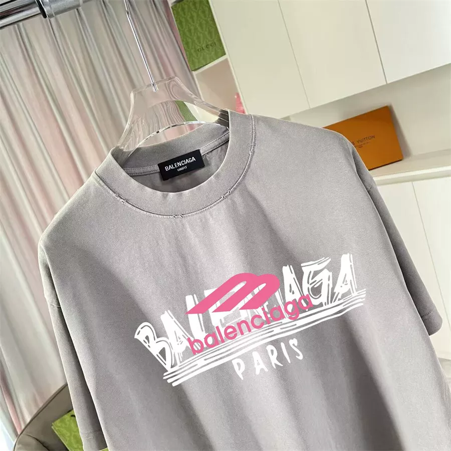 Balenciaga T-Shirts Short Sleeved For Unisex DailyWear 4777