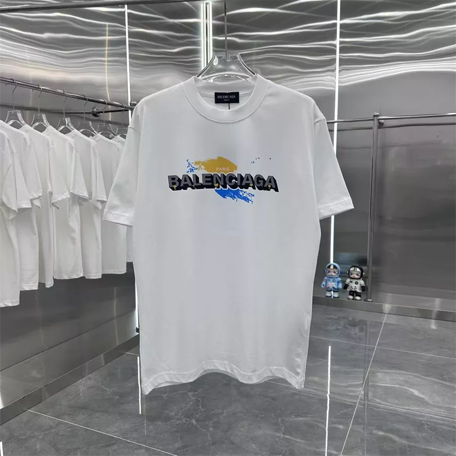 Balenciaga T-Shirts Short Sleeved For Unisex Durable 9360
