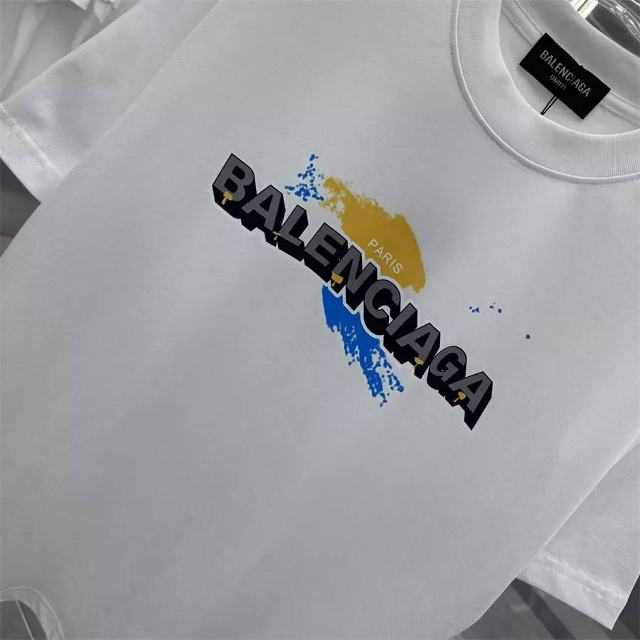 Balenciaga T-Shirts Short Sleeved For Unisex Durable 9360