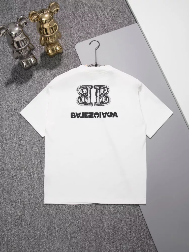 Balenciaga T-Shirts Short Sleeved For Unisex Flexible 5566