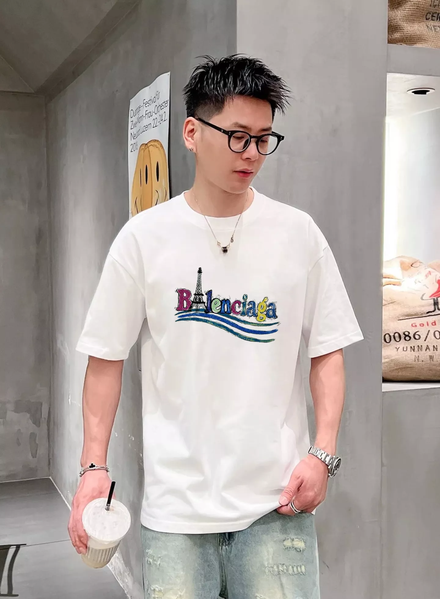 Balenciaga T-Shirts Short Sleeved For Unisex GoodFit 5648