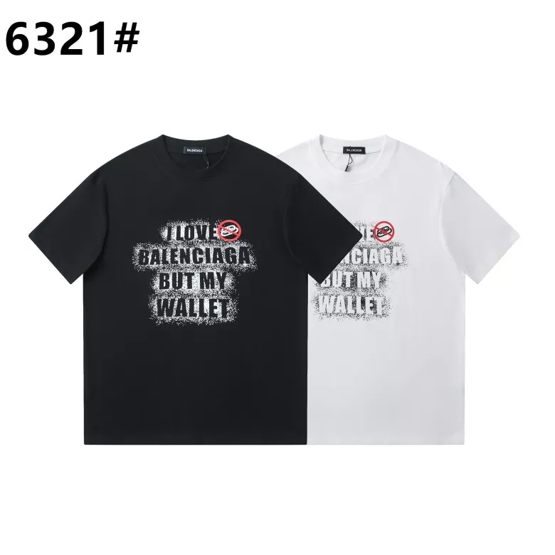 Balenciaga T-Shirts Short Sleeved For Unisex Stylish 5439