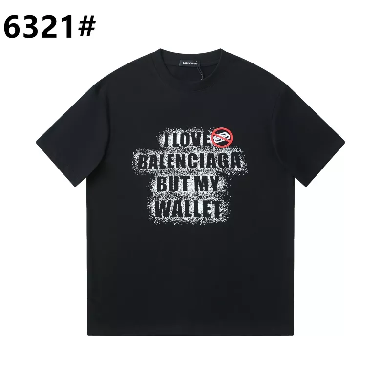 Balenciaga T-Shirts Short Sleeved For Unisex Vibrant 1114