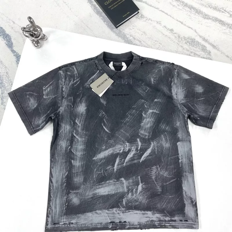 Balenciaga T-Shirts Short Sleeved For Unisex Vibrant 1263