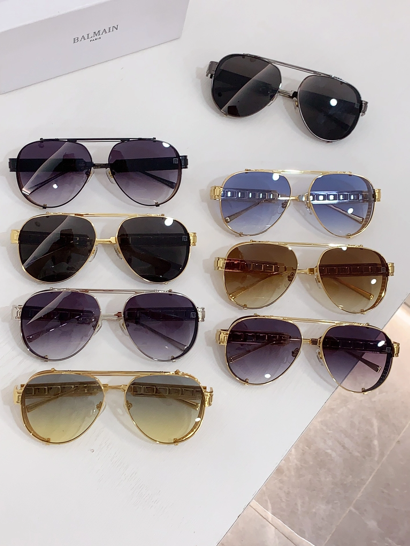 Balmain AAA Quality Sunglasses EyeCatching 9531