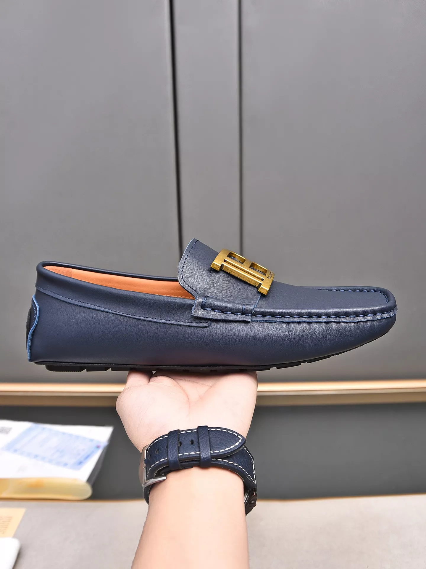 Balmain Leather Shoes For Men Lightweight 1905