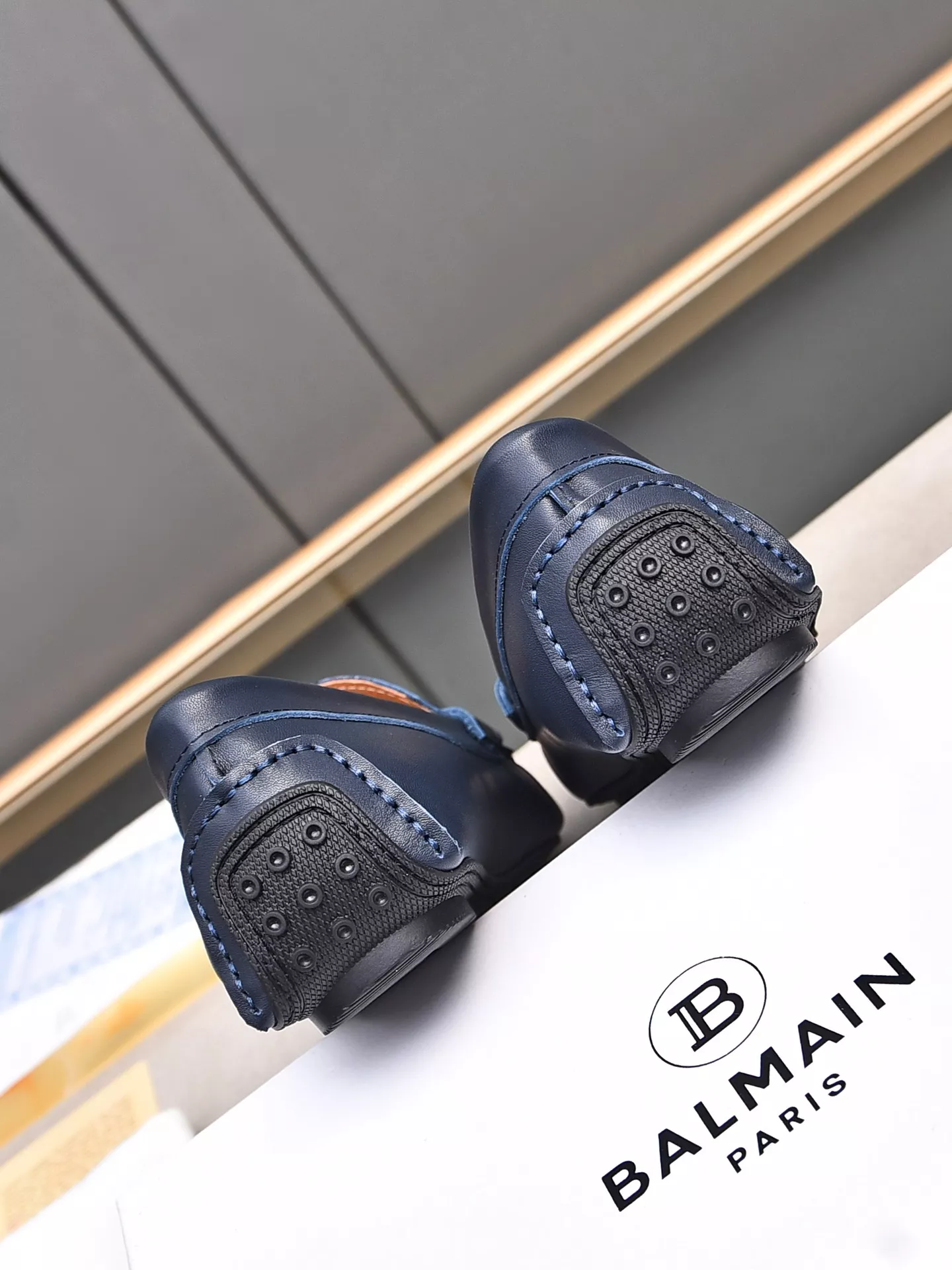 Balmain Leather Shoes For Men Lightweight 1905