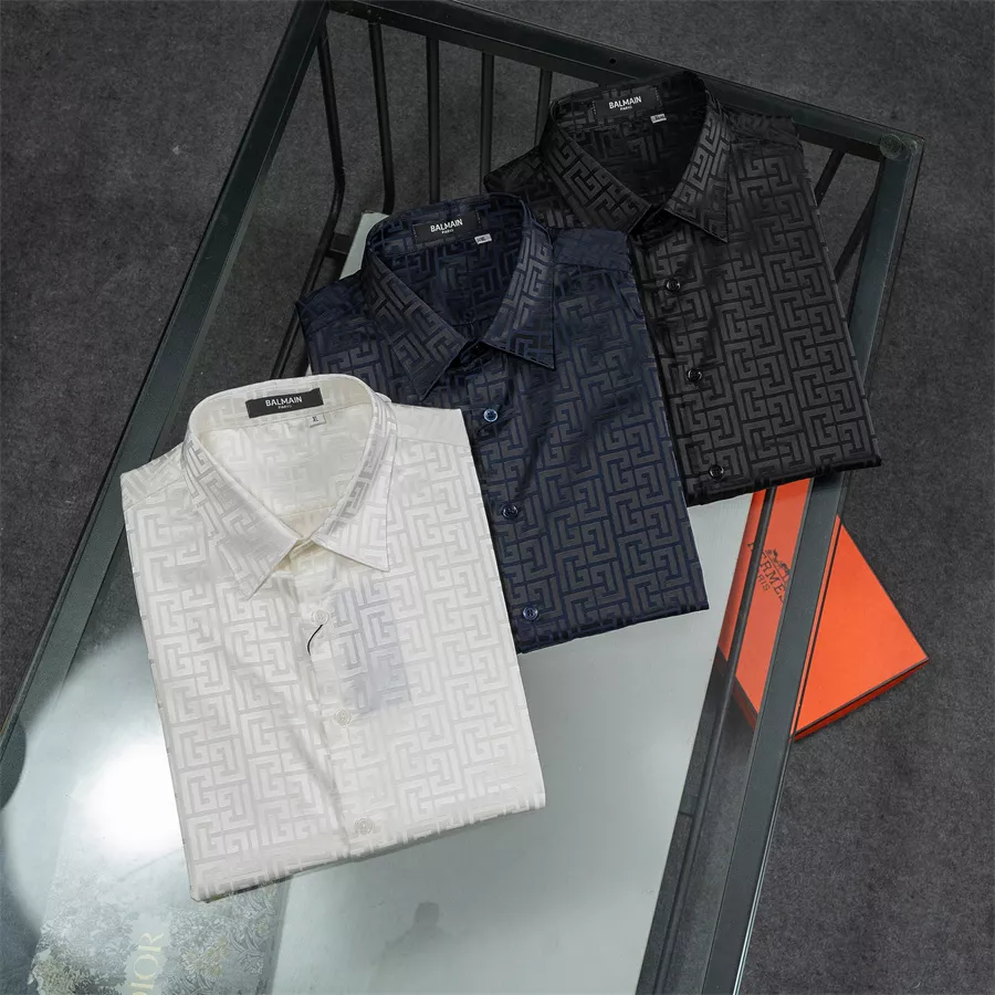Balmain Shirts Long Sleeved For Men Cozy 560