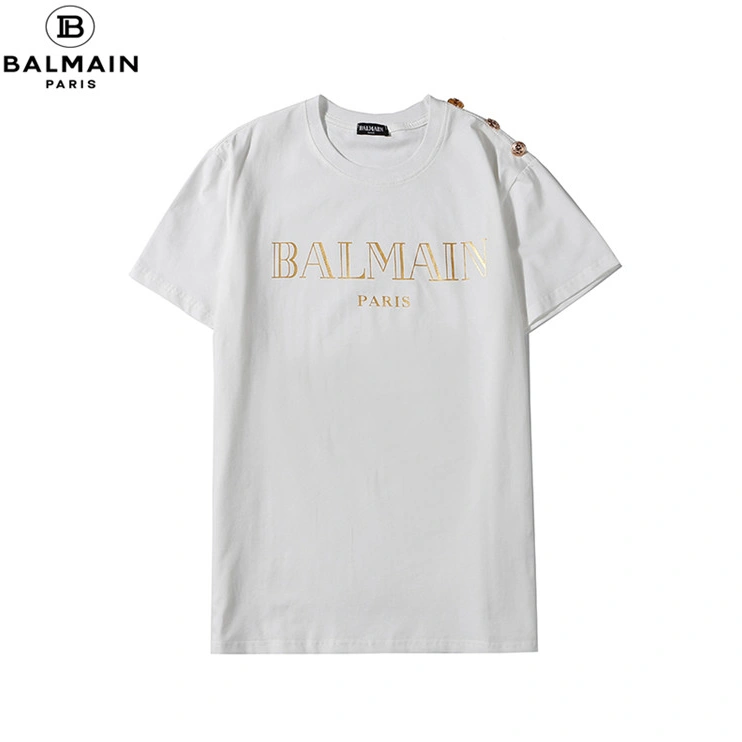 Balmain T-Shirts Short Sleeved For Unisex Cozy 9515