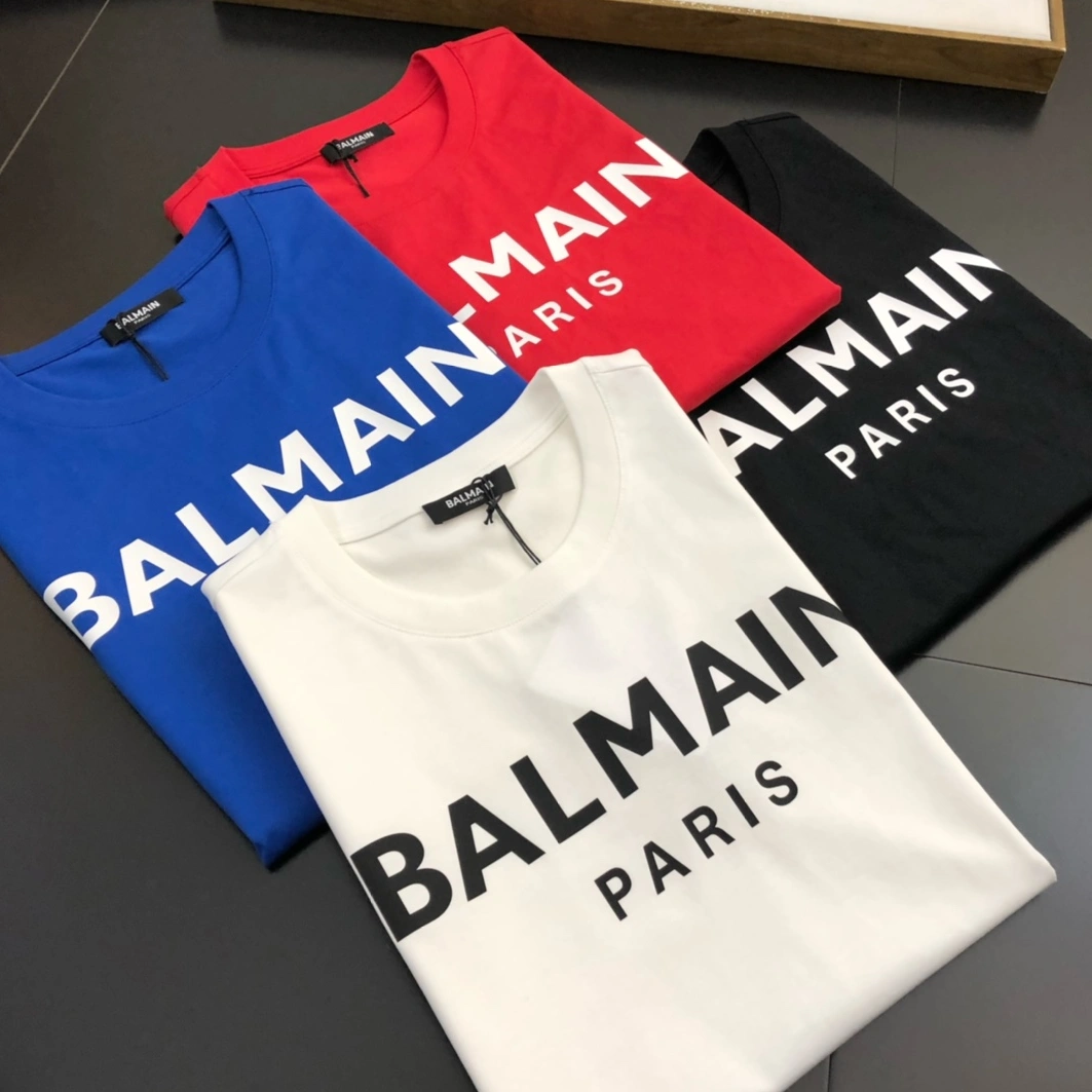 Balmain T-Shirts Short Sleeved For Unisex Stylish 9410