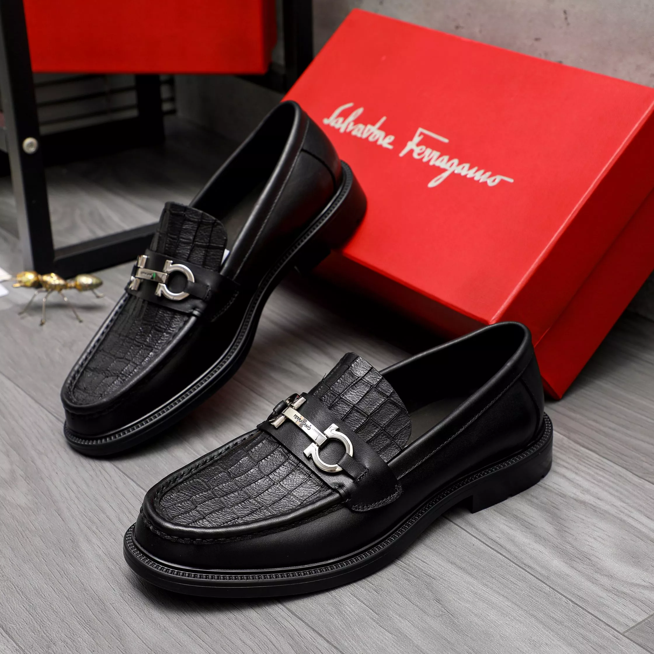 BestValue 2617 Salvatore Ferragamo Leather Shoes For Men