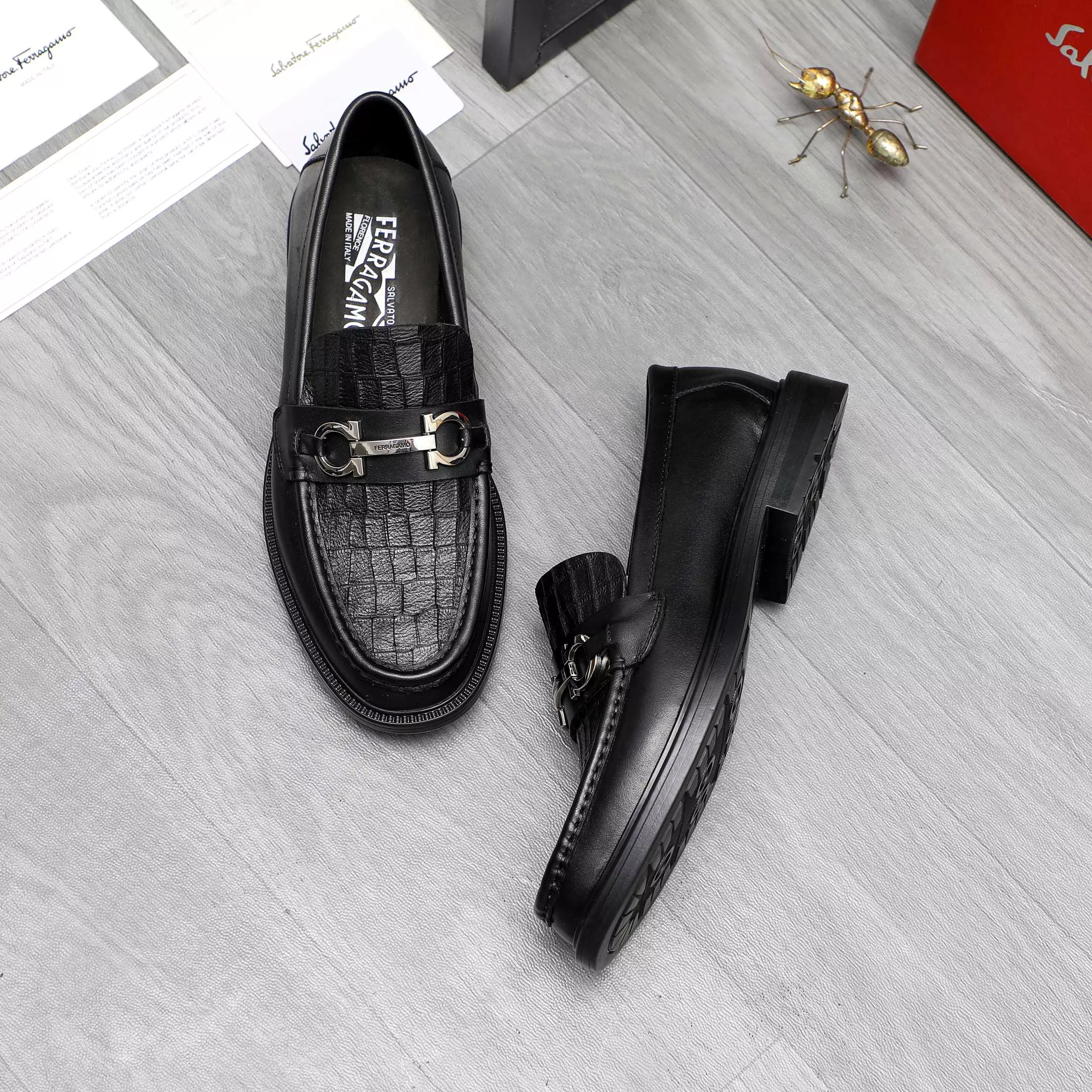 BestValue 2617 Salvatore Ferragamo Leather Shoes For Men