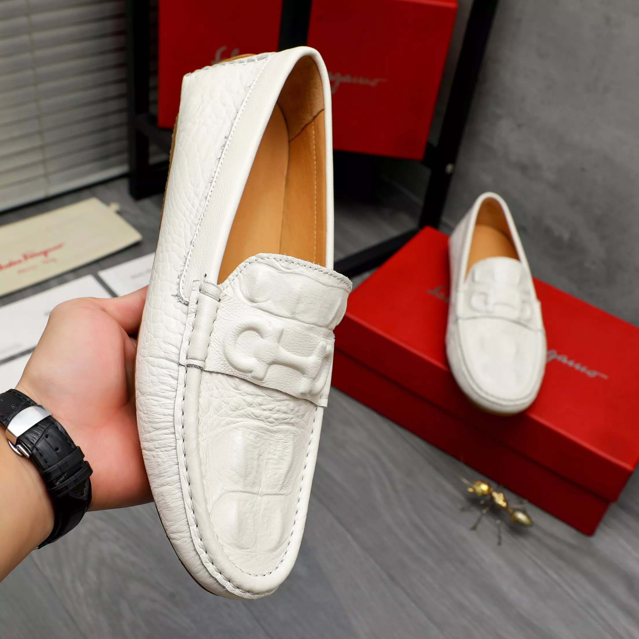 BestValue 2760 Salvatore Ferragamo Leather Shoes For Men