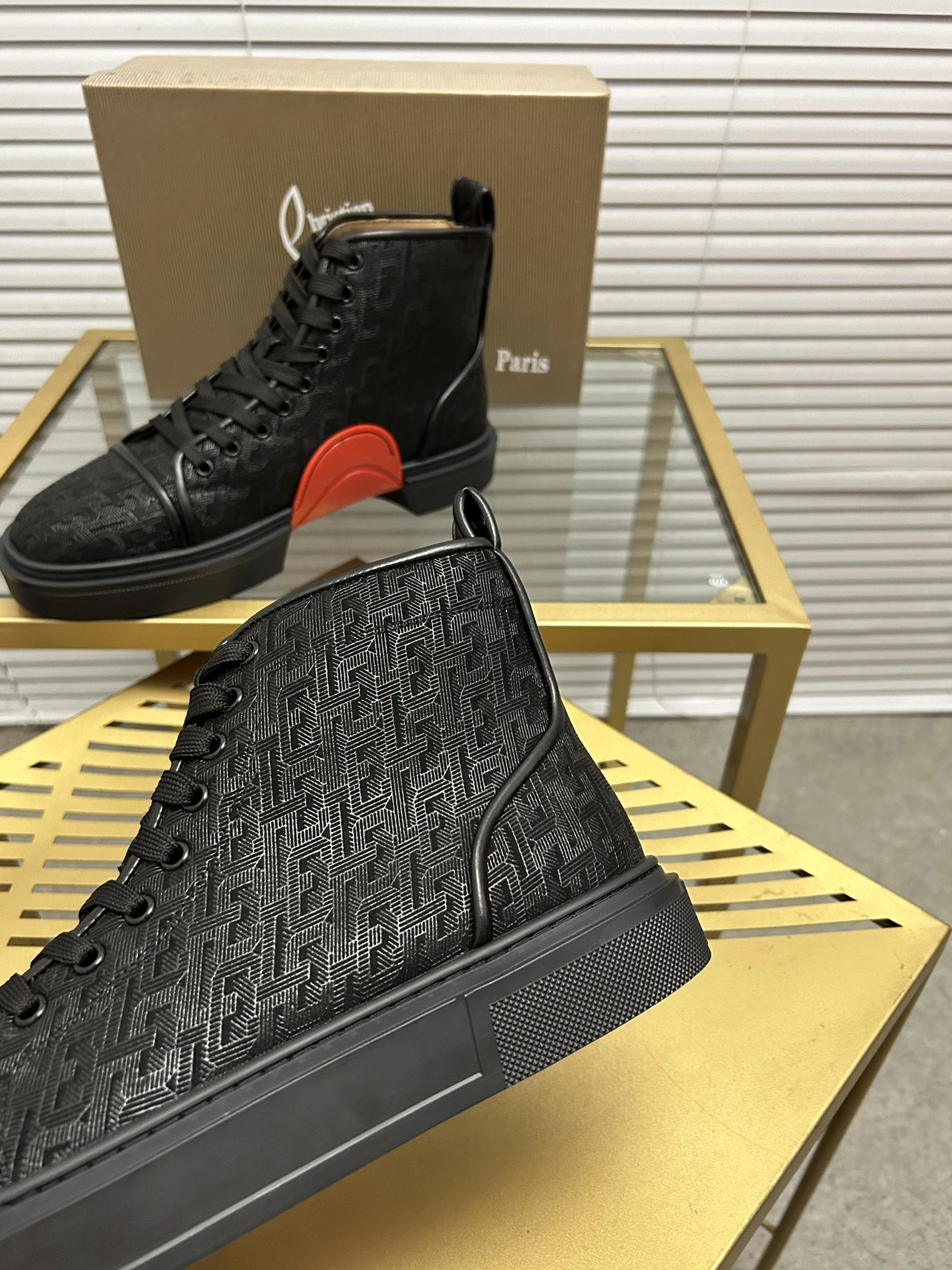 BestValue 422 Christian Louboutin High Top Shoes For Men