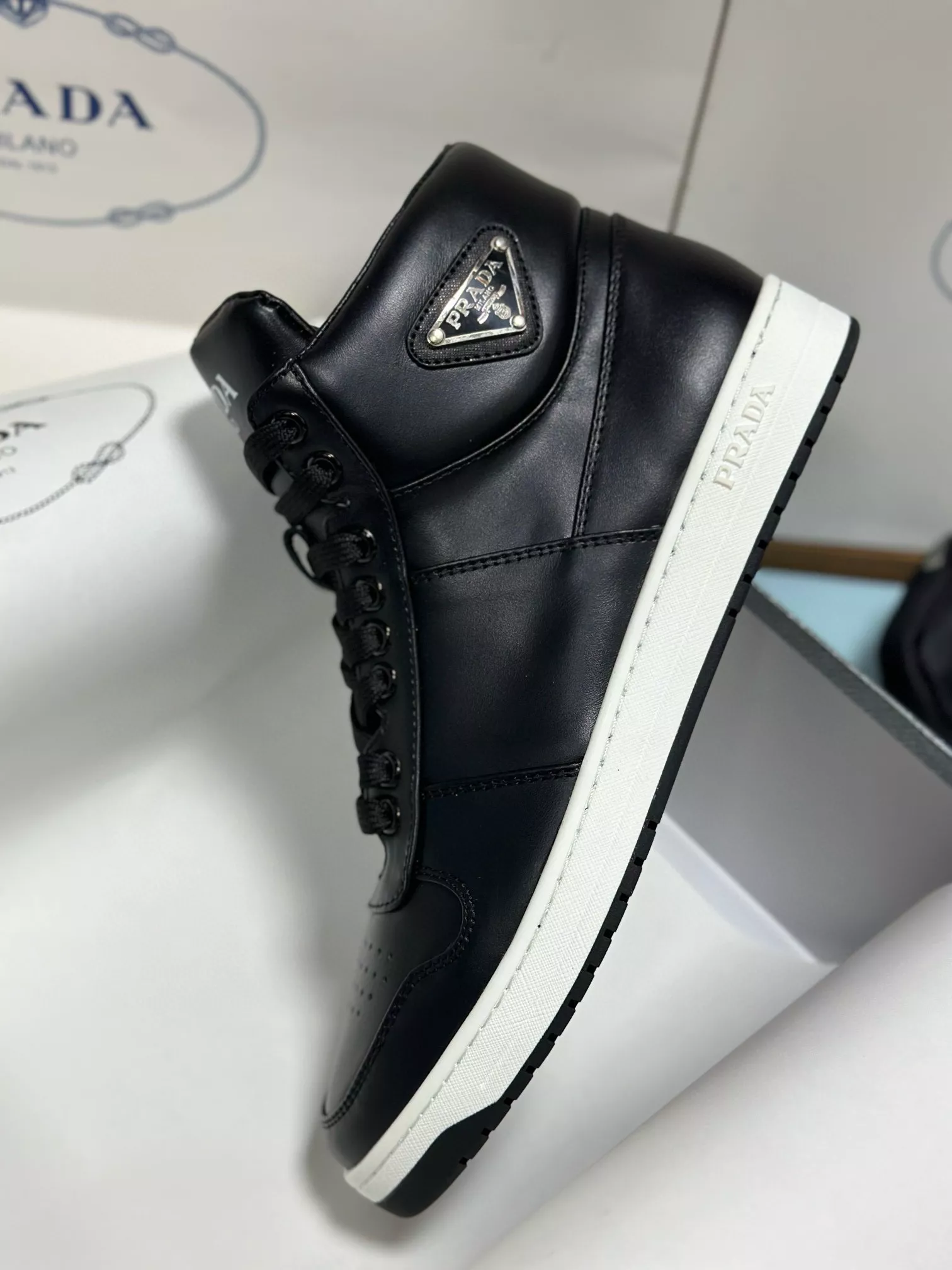BestValue 4663 Prada High Top Shoes For Men