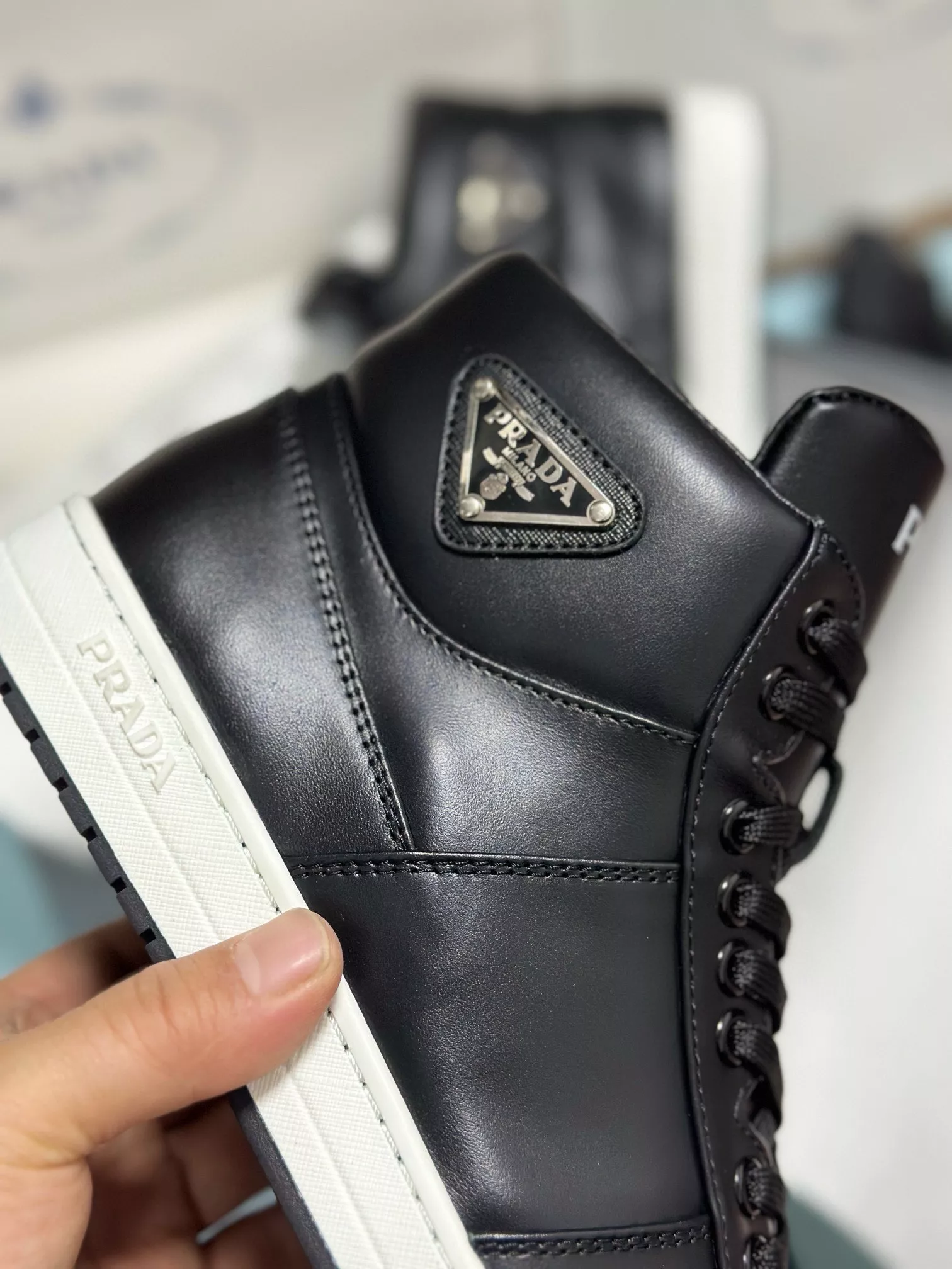 BestValue 4663 Prada High Top Shoes For Men