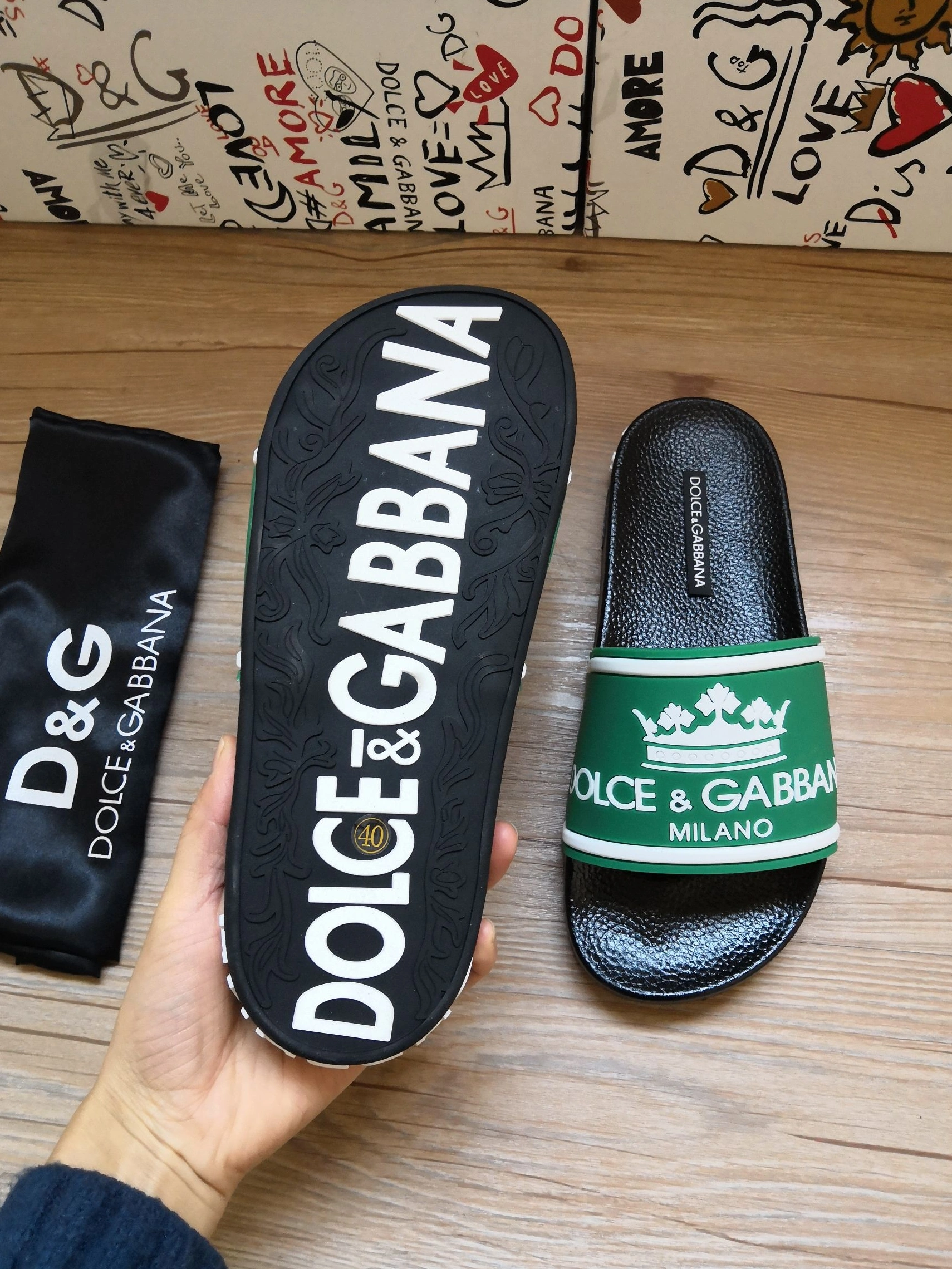 BestValue 6186 Dolce & Gabbana D&G Slippers For Men