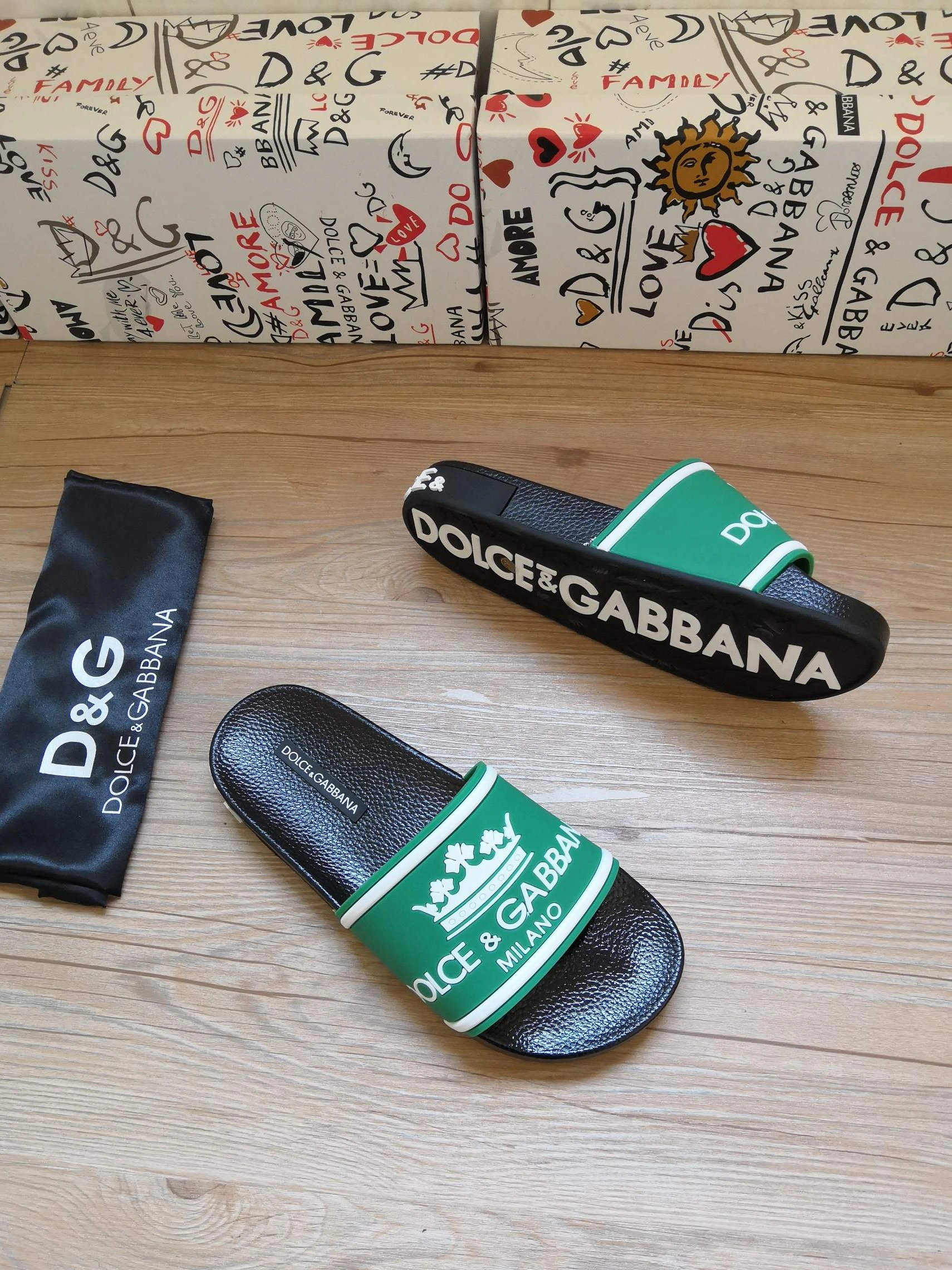BestValue 6186 Dolce & Gabbana D&G Slippers For Men