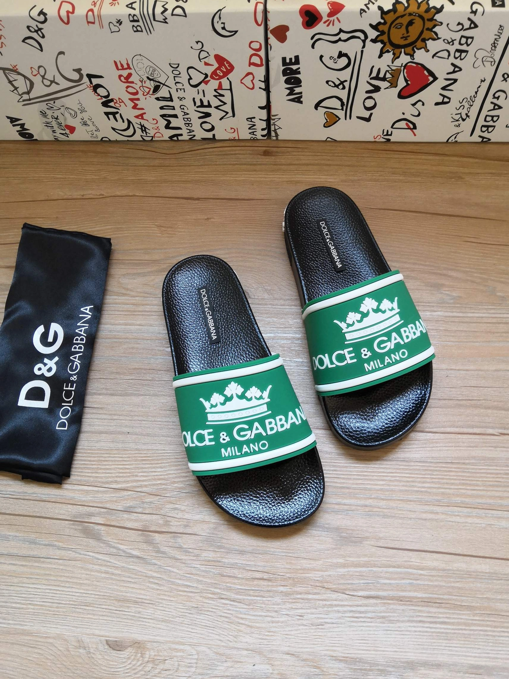BestValue 6186 Dolce & Gabbana D&G Slippers For Men