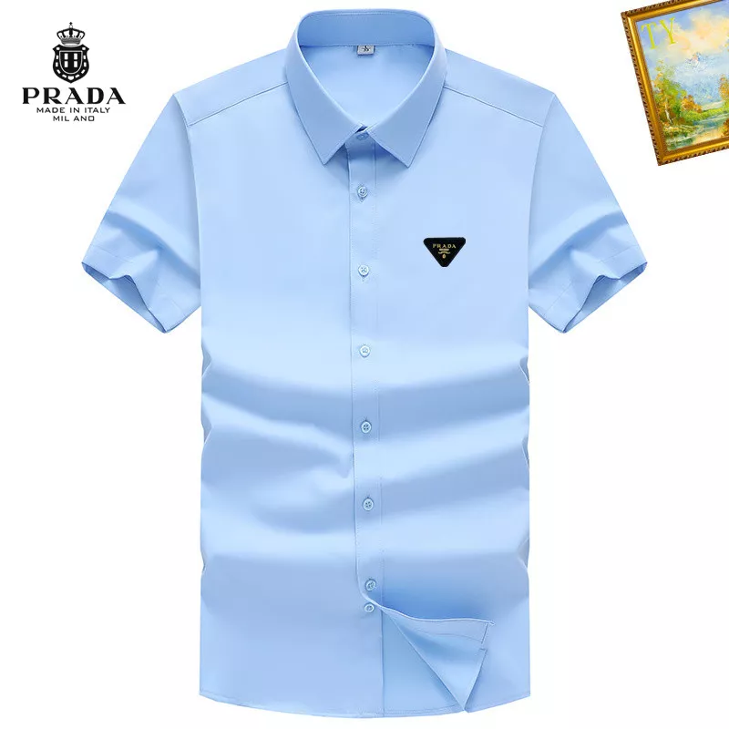 BestValue 7111 Prada Shirts Short Sleeved For Men
