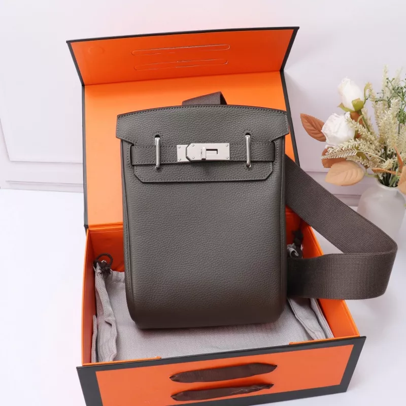 BestValue 7793 Hermes AAA Quality Messenger Bags In Black For Unisex