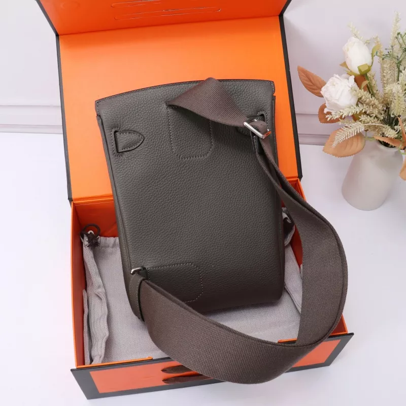 BestValue 7793 Hermes AAA Quality Messenger Bags In Black For Unisex