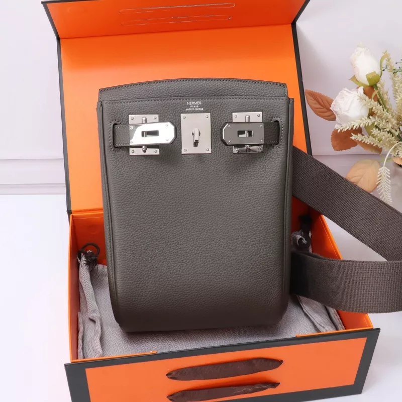 BestValue 7793 Hermes AAA Quality Messenger Bags In Black For Unisex