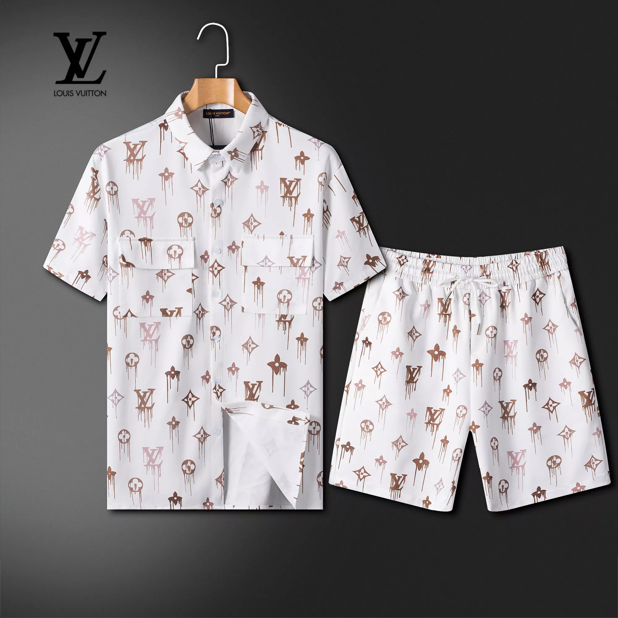 BestValue 7955 Louis Vuitton LV Tracksuits Short Sleeved For Men