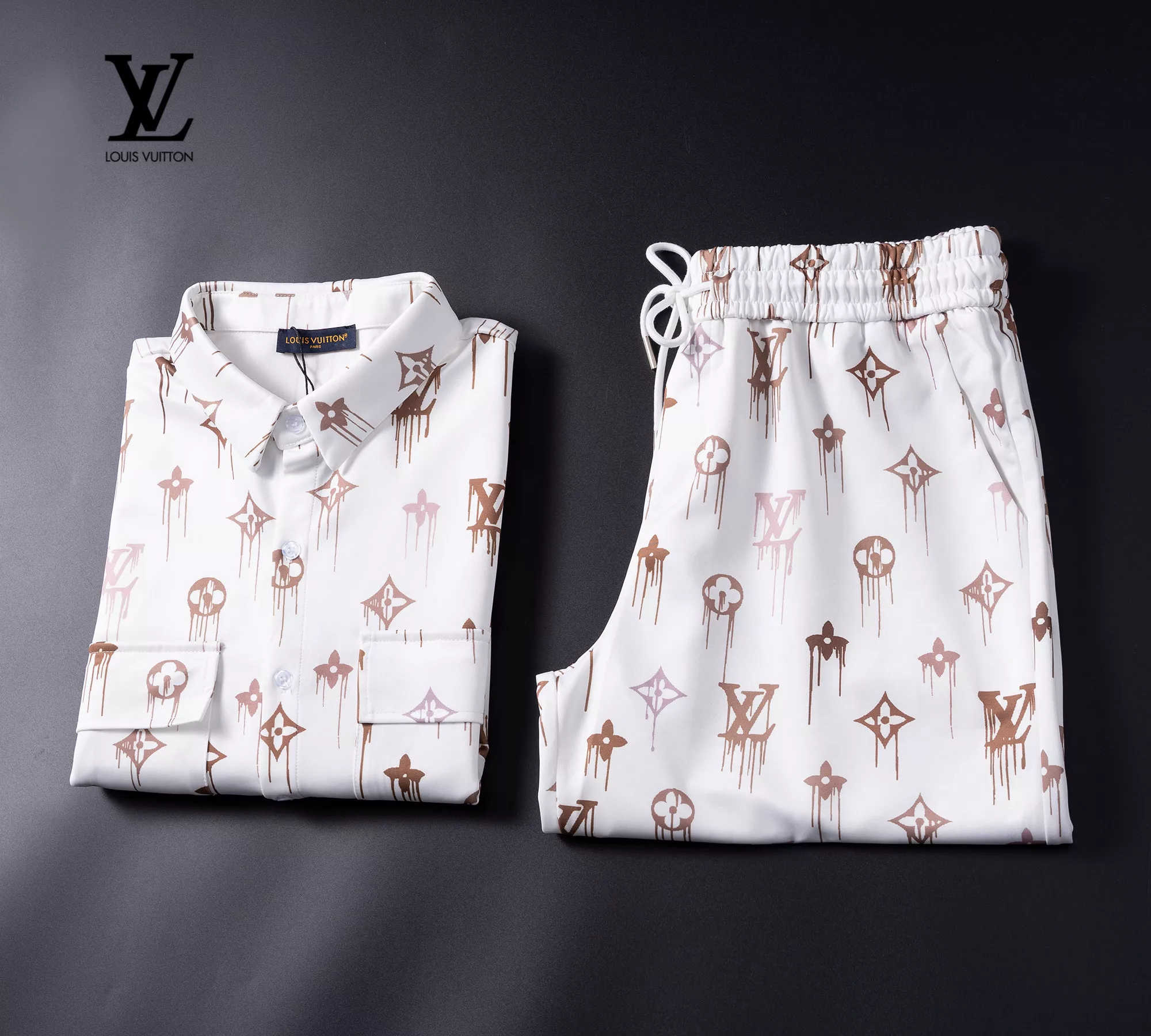 BestValue 7955 Louis Vuitton LV Tracksuits Short Sleeved For Men