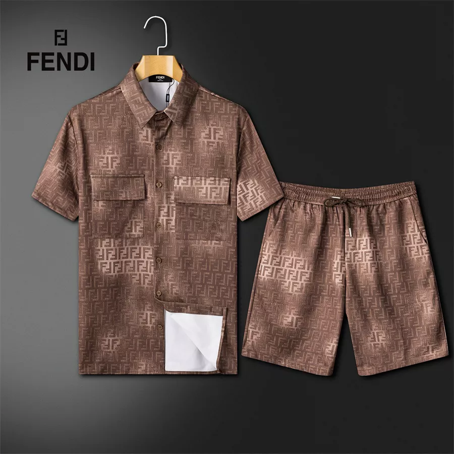 BestValue 8102 Fendi Tracksuits Short Sleeved For Men