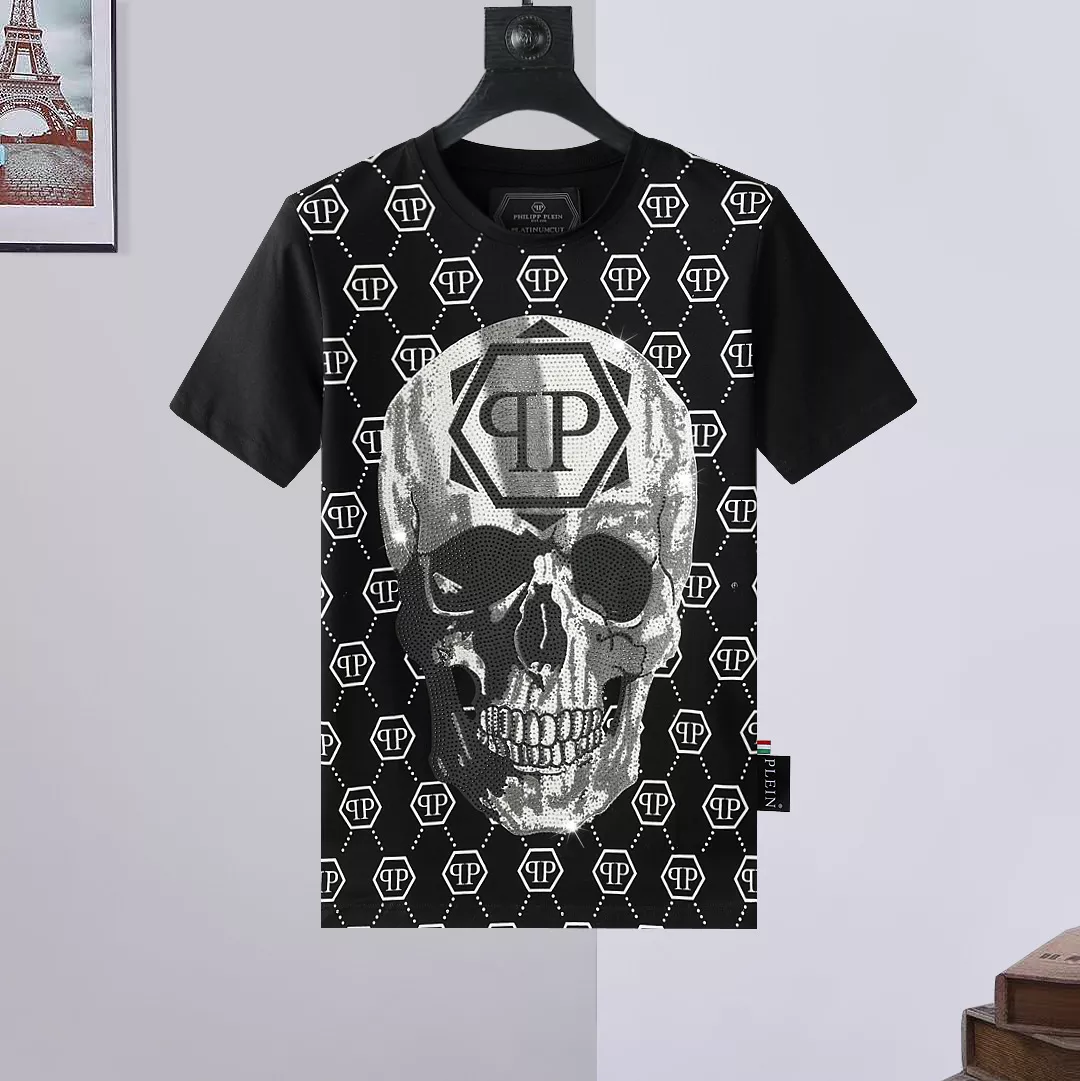 BestValue 9879 Philipp Plein PP T-Shirts Short Sleeved For Men