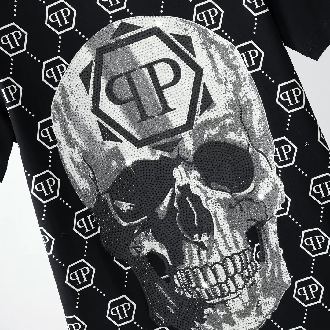 BestValue 9879 Philipp Plein PP T-Shirts Short Sleeved For Men