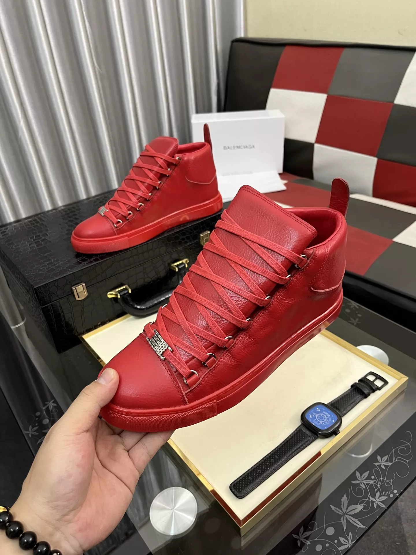 Bold 107 Balenciaga High Tops Shoes For Men