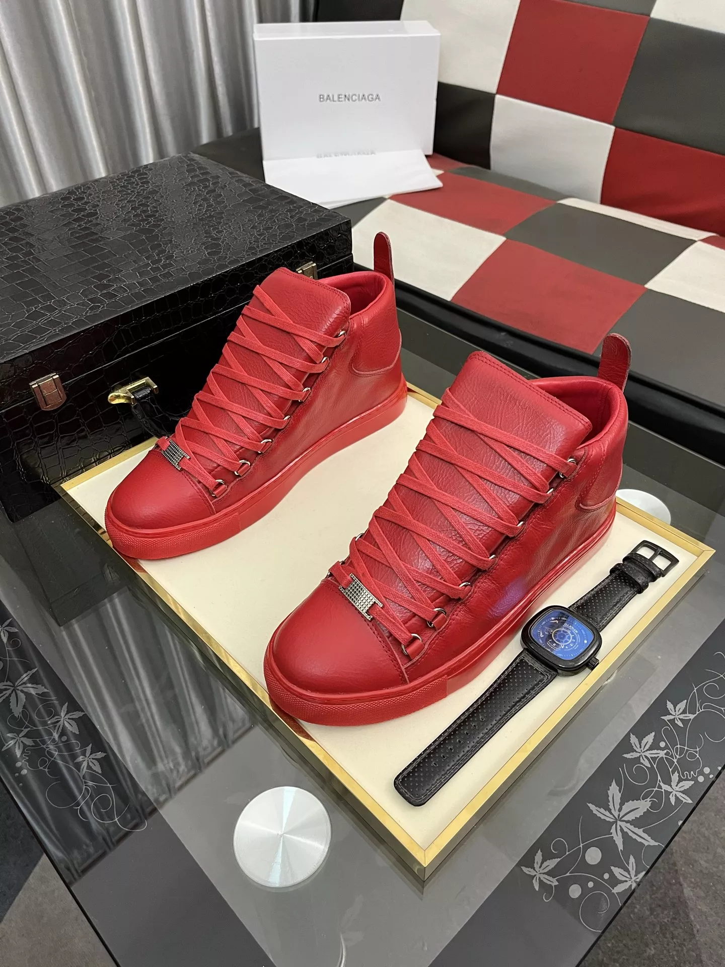 Bold 107 Balenciaga High Tops Shoes For Men