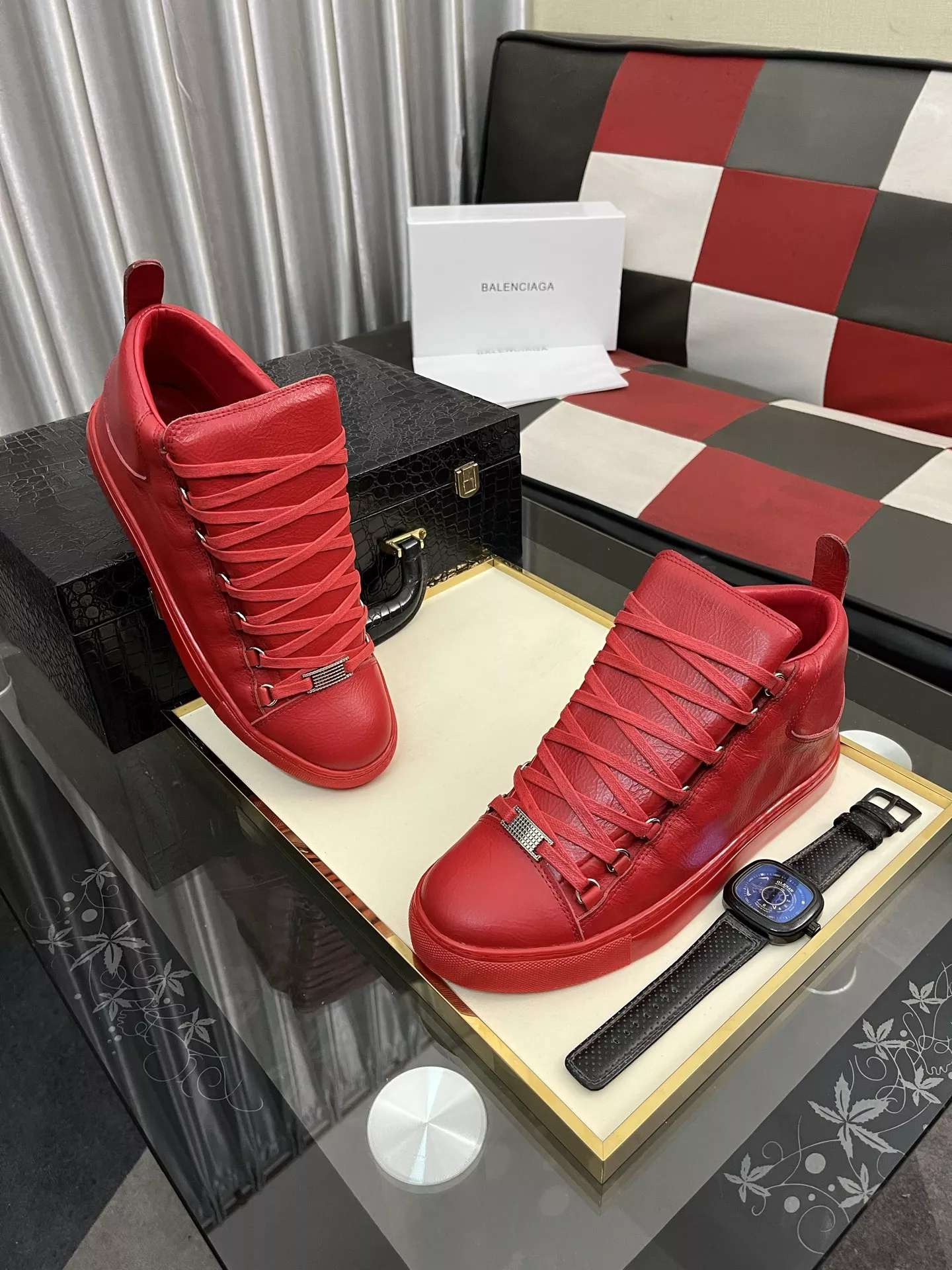 Bold 107 Balenciaga High Tops Shoes For Men